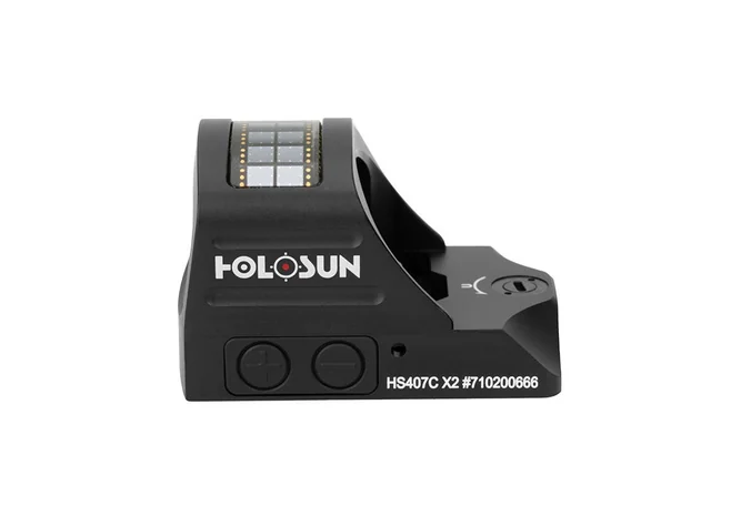 Приціл коліматорний Holosun Micro HS407C X2 2 MOA із сонячною батареєю Фото 2